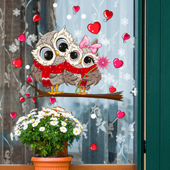Visual Decorative Stickers Self Adhesive Owl Wall Stickers