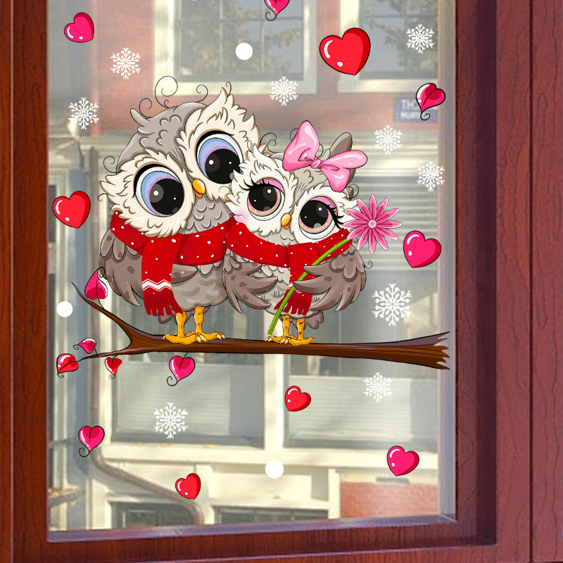 Visual Decorative Stickers Self Adhesive Owl Wall Stickers