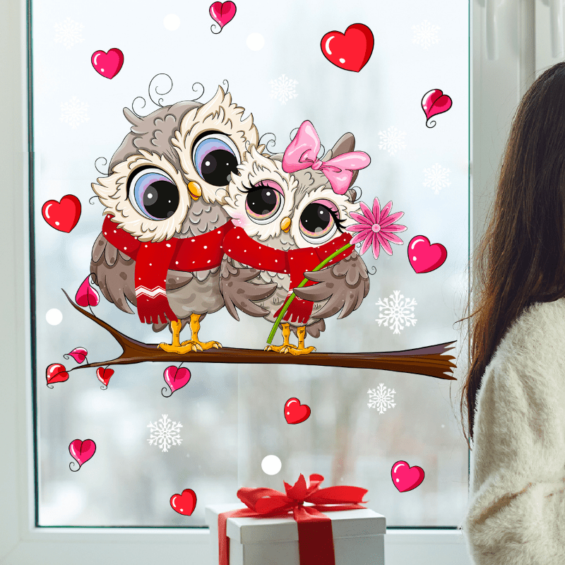 Visual Decorative Stickers Self Adhesive Owl Wall Stickers