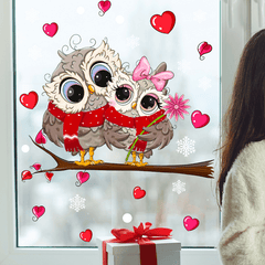 Visual Decorative Stickers Self Adhesive Owl Wall Stickers