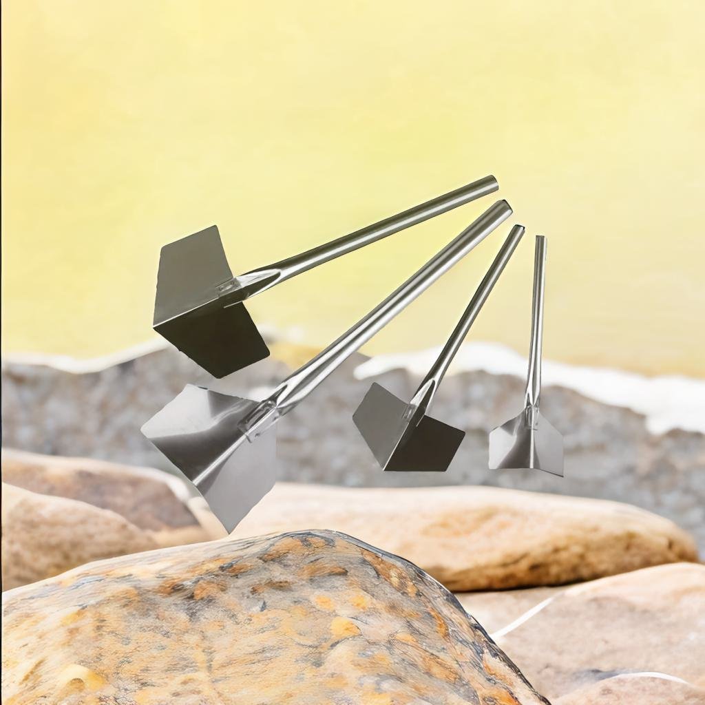 3pcs Stainless Steel Putty Tools Angle Scraper Diatom Mud Construction Right ang