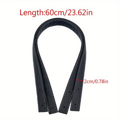 2pcs PU Leather Bag Strap With 10pcs Nails