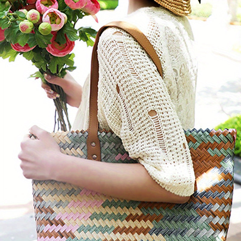 2pcs PU Leather Bag Strap With 10pcs Nails