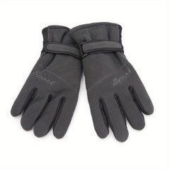 Thickened Fleece Winter Gloves Windproof Anti Slip Outdoor Sports