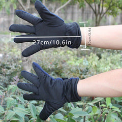 Thickened Fleece Winter Gloves Windproof Anti Slip Outdoor Sports