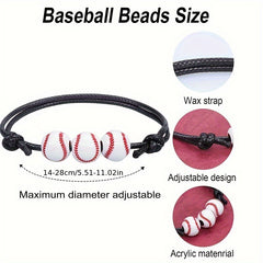 20-40Pcs Sports Themed Charm Bracelet - Perfect Gift