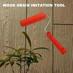 Rubber Wood Grain Pattern Paint Roller DIY Paint Texture Pigment Printing Roller