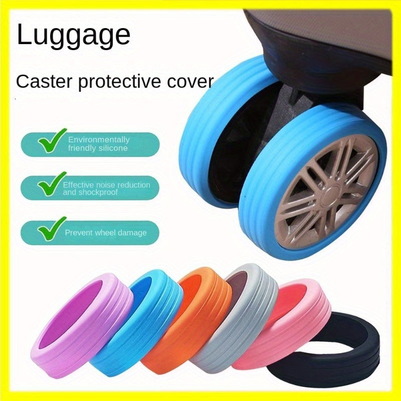 4pcs Luggage Wheels Silicone Protective Covers