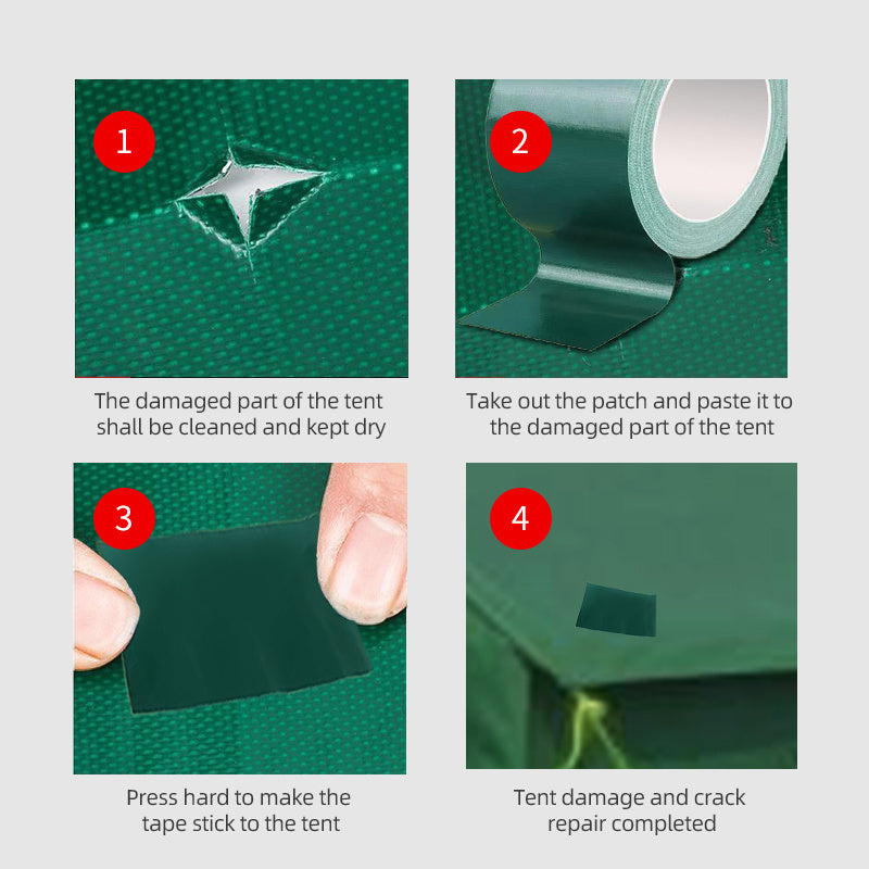 2pcs RV Tent Repair Tape Waterproof Tarp Leak Adhesive Repair Tape