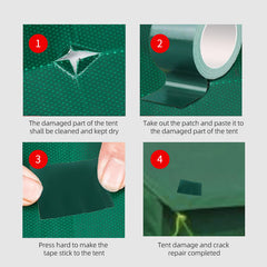 2pcs RV Tent Repair Tape Waterproof Tarp Leak Adhesive Repair Tape