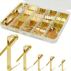 100pcs Photo Frame Hook Clothing Bag Hanging Hardware Hook with Nails