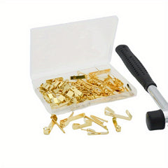 100pcs Photo Frame Hook Clothing Bag Hanging Hardware Hook with Nails
