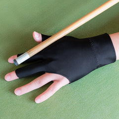 Fingerless Three Finger Billiards Gloves Left Handed High Elastic Unisex