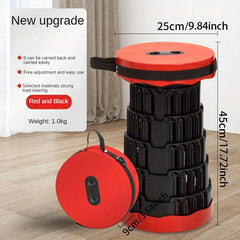 Portable Plastic Fishing Stool Adjustable Folding Stool for Outdoor Activities