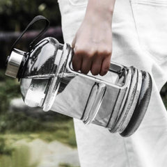 2000ml Sports Water Bottle With Handle, Fitness Cup