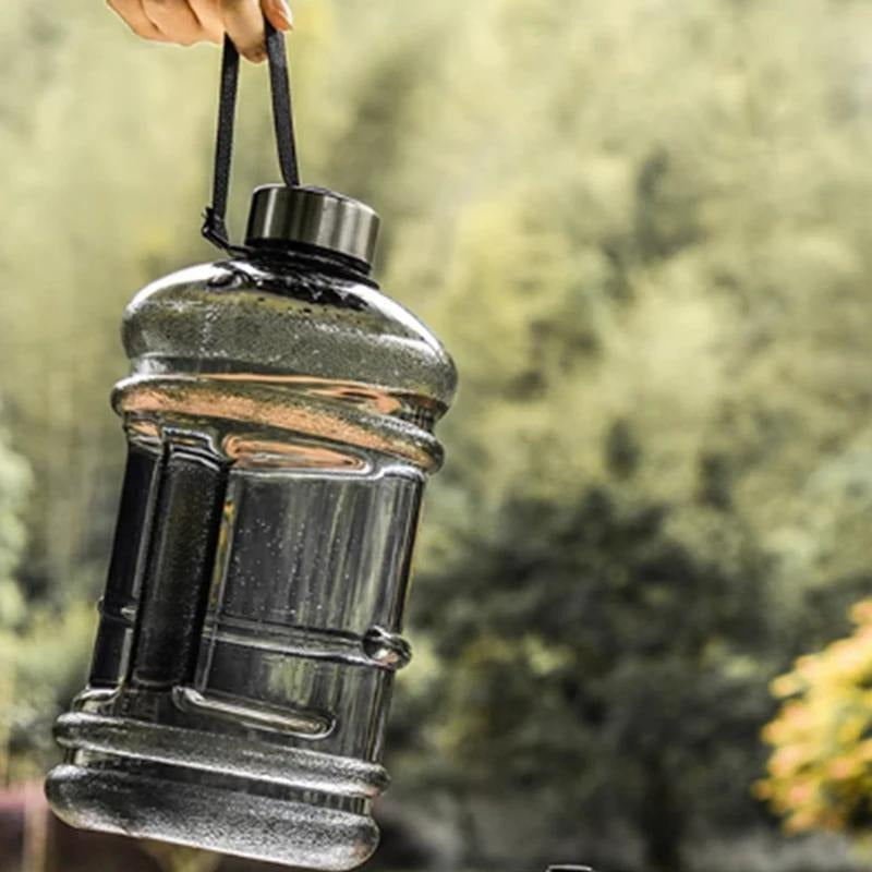 2000ml Sports Water Bottle With Handle, Fitness Cup