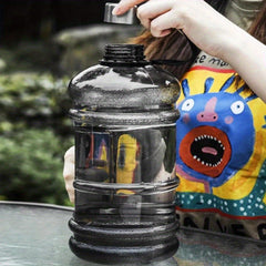 2000ml Sports Water Bottle With Handle, Fitness Cup