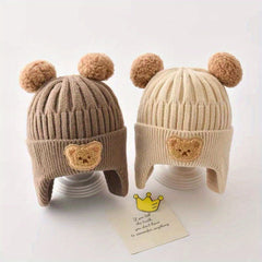 Kids Knitted Hat Winter Beanie Warm Baby Hat