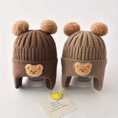Kids Knitted Hat Winter Beanie Warm Baby Hat