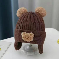 Kids Knitted Hat Winter Beanie Warm Baby Hat