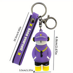 Bear Keychain Cartoon Car Key Bag Hanging Pendant Accessories
