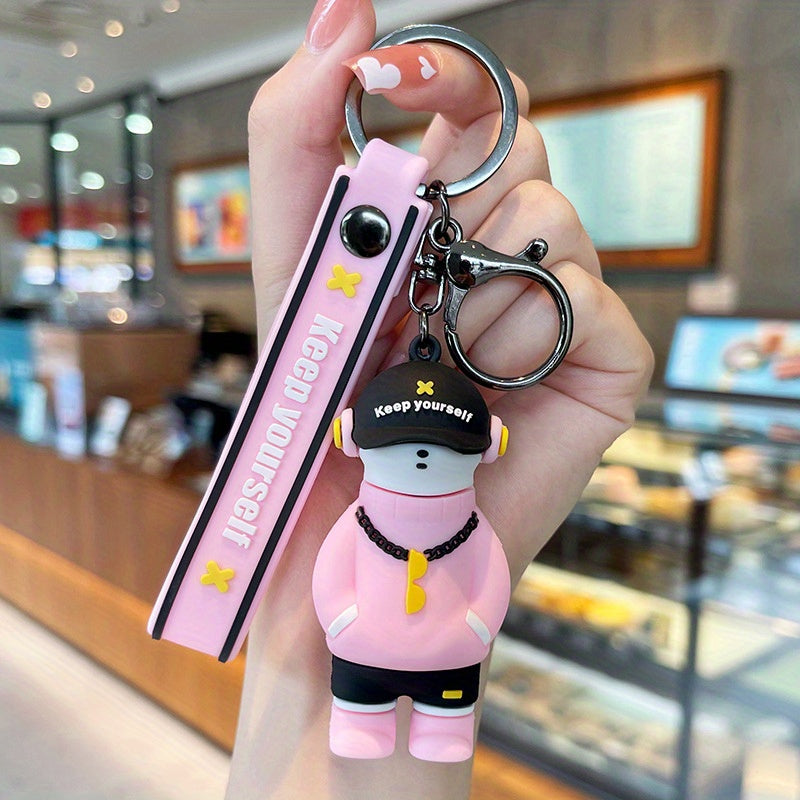 Bear Keychain Cartoon Car Key Bag Hanging Pendant Accessories