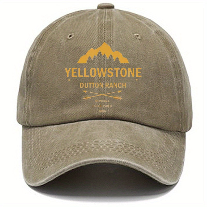 Printed Baseball Cap for Men and Women Vintage Dad Hat Outdoor Sun Hat