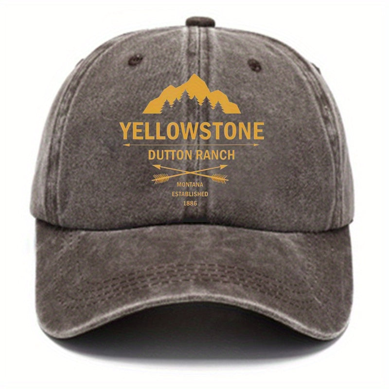 Printed Baseball Cap for Men and Women Vintage Dad Hat Outdoor Sun Hat