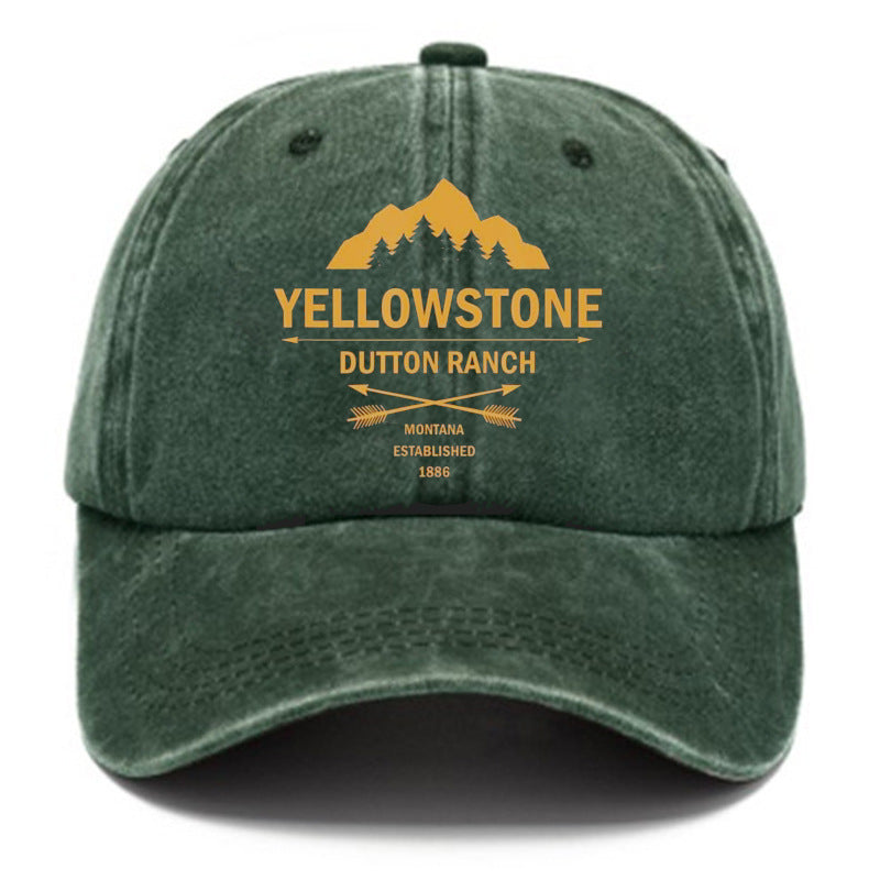 Printed Baseball Cap for Men and Women Vintage Dad Hat Outdoor Sun Hat