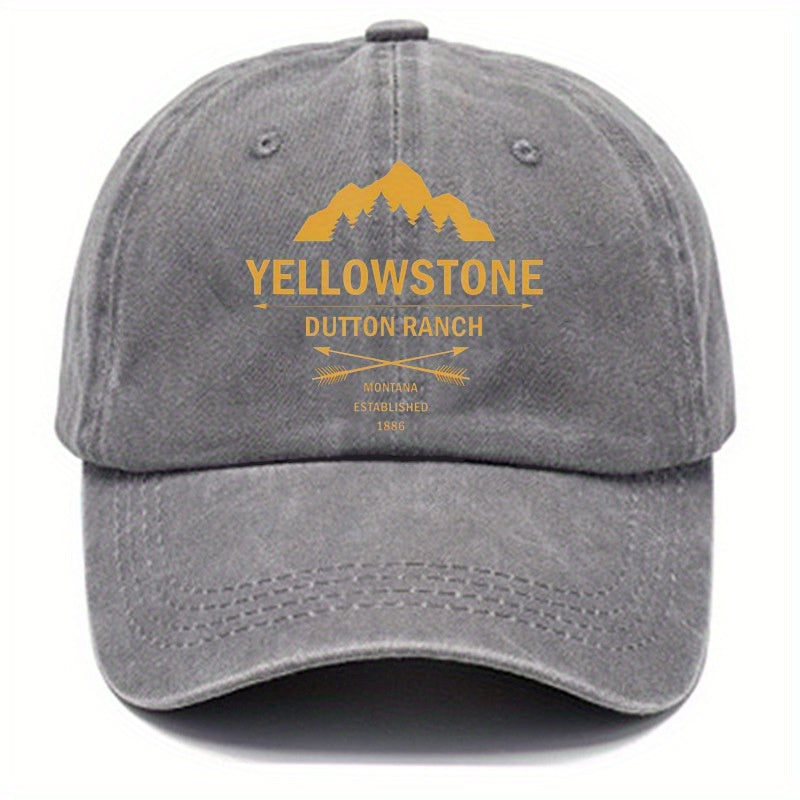 Printed Baseball Cap for Men and Women Vintage Dad Hat Outdoor Sun Hat