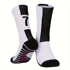 Men's Non Slip Football Socks Thickened Sports Crew Socks