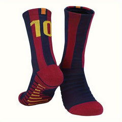 Men's Non Slip Football Socks Thickened Sports Crew Socks