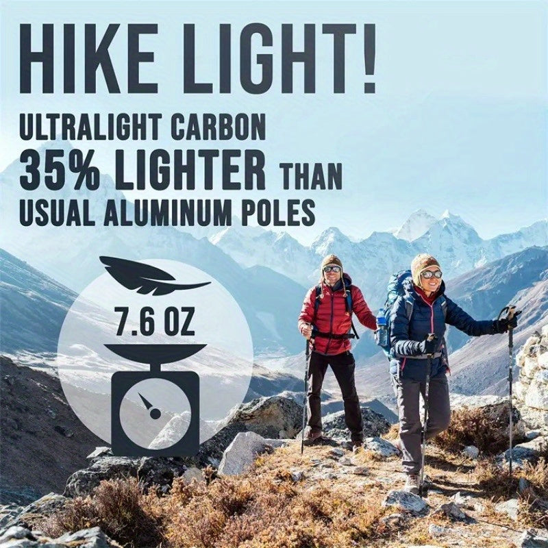Aluminum Alloy Folding Hiking Pole with Steel Bead Lock