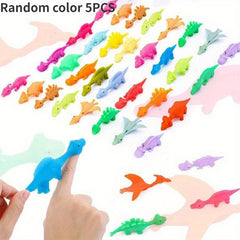 5pcs Catapult Finger Slingshot Venting Fun Wall Toy