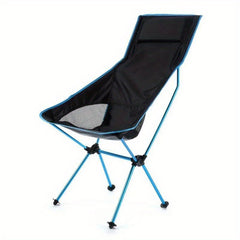 Portable Folding Chair Aluminum Alloy Moon Chair for Outdoor Camping