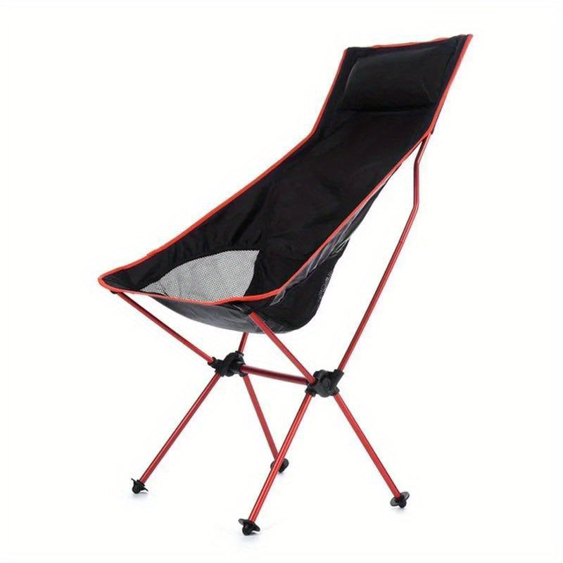 Portable Folding Chair Aluminum Alloy Moon Chair for Outdoor Camping