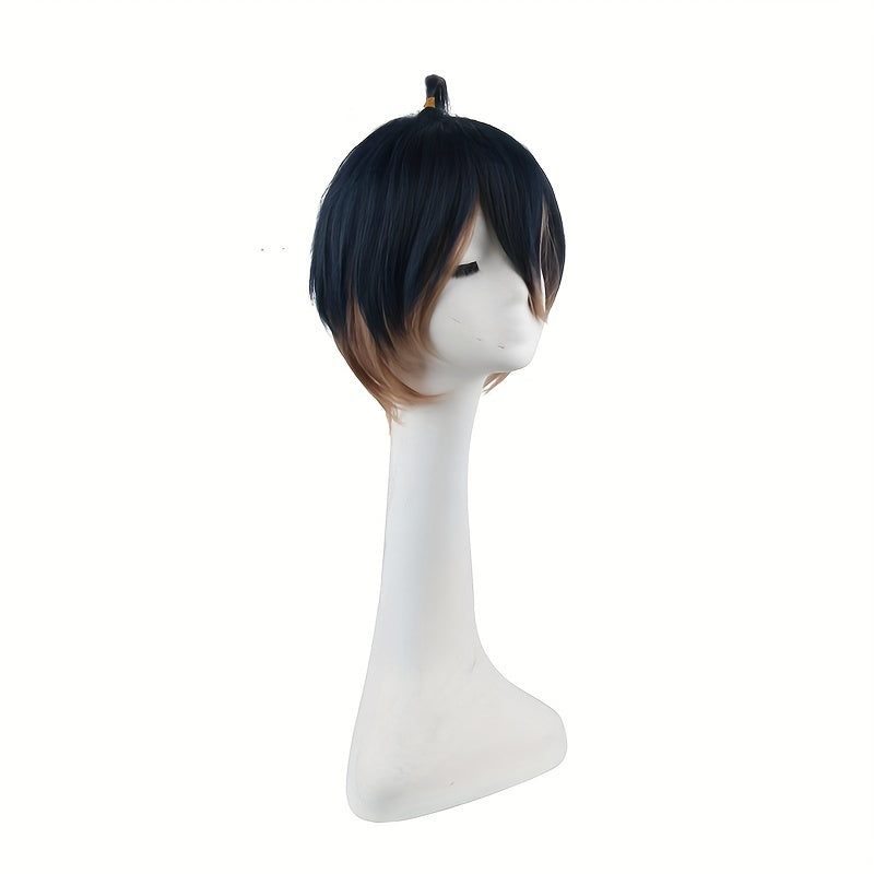 12inch 30 And Gradient Men's Anime Cosplay Wig
