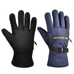 Windproof Coldproof Winter Warm Zipper Gloves Non-slip Cycling Sports Gloves