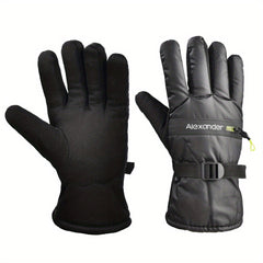 Windproof Coldproof Winter Warm Zipper Gloves Non-slip Cycling Sports Gloves