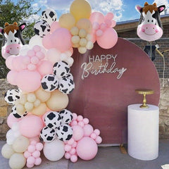 26pcs Cow Balloons Giant Cow Shape Mylar Balloon Set Farm Animal Balloons