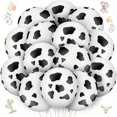 20pcs Cow Balloon Funny Printed Birthday Farm Party Decoration Supplies