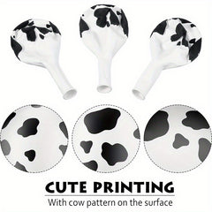 20pcs Cow Balloon Funny Printed Birthday Farm Party Decoration Supplies