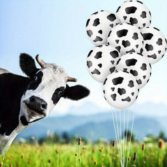 20pcs Cow Balloon Funny Printed Birthday Farm Party Decoration Supplies
