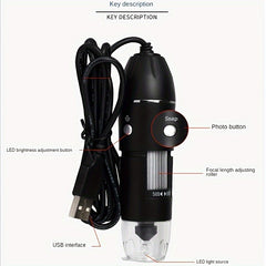 HD Electronic Industrial Microscope 1000 High Magnification Magnifier Portable