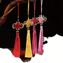 Chinese Knot Tassel Hanging Ear Golden Edge Rich Knot Small Gift