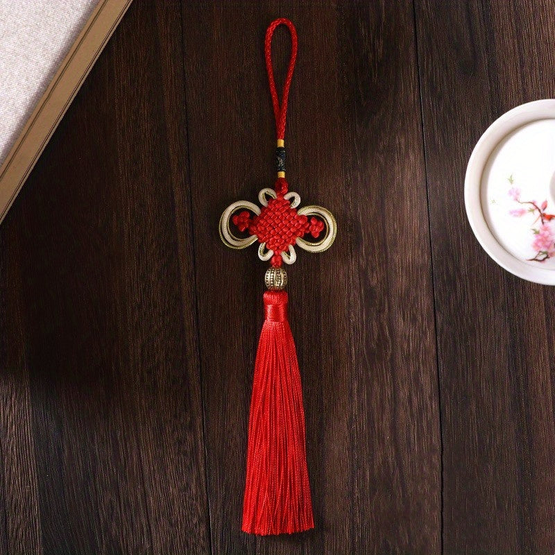 Chinese Knot Tassel Hanging Ear Golden Edge Rich Knot Small Gift