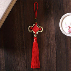 Chinese Knot Tassel Hanging Ear Golden Edge Rich Knot Small Gift
