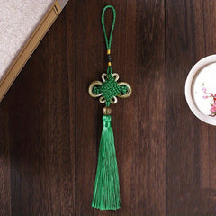 Chinese Knot Tassel Hanging Ear Golden Edge Rich Knot Small Gift