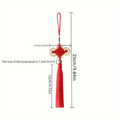 Chinese Knot Tassel Hanging Ear Golden Edge Rich Knot Small Gift