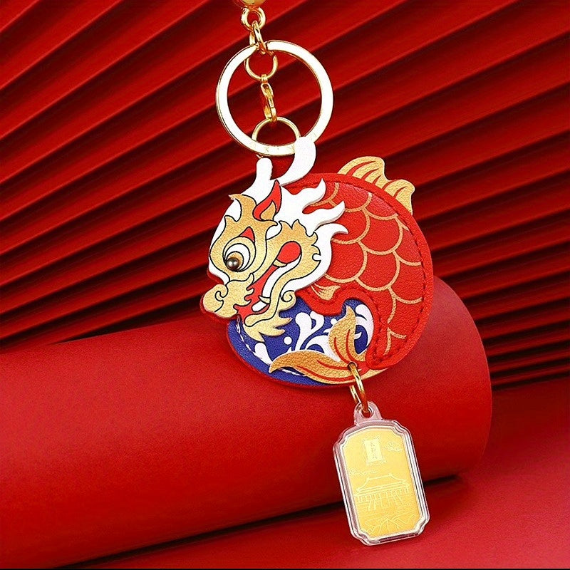 Dragon Key Chain Chinese Style Backpack Pendant Year Gift